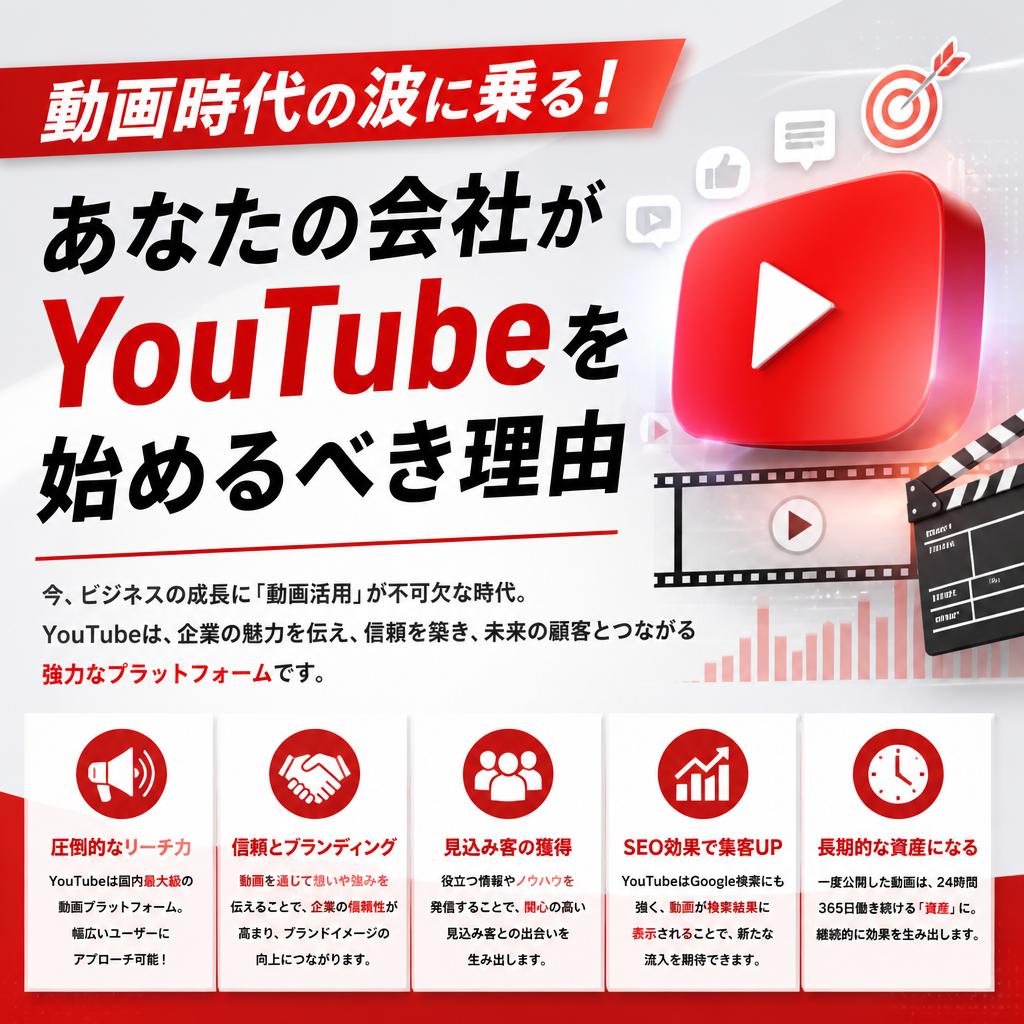動画時代の波に乗る！あなたの会社がYouTubeを始めるべき理由