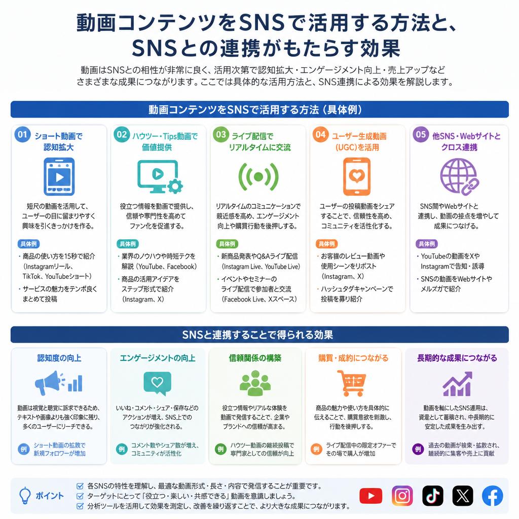 SNSとの連携で広がる動画の可能性
