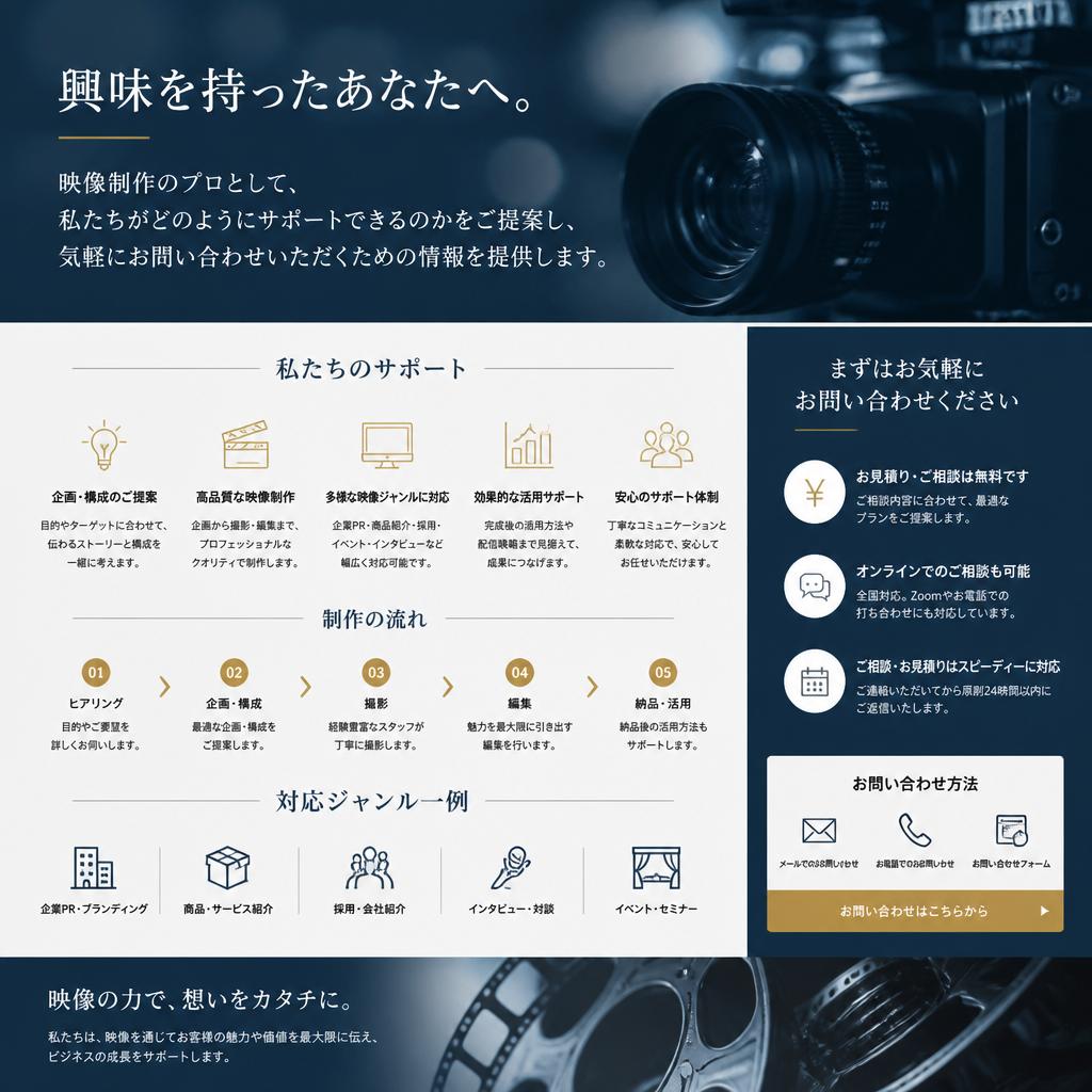 まずは一歩を踏み出そう！お問い合わせはこちら